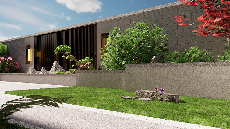 新中式庭院花園設(shè)計(jì)